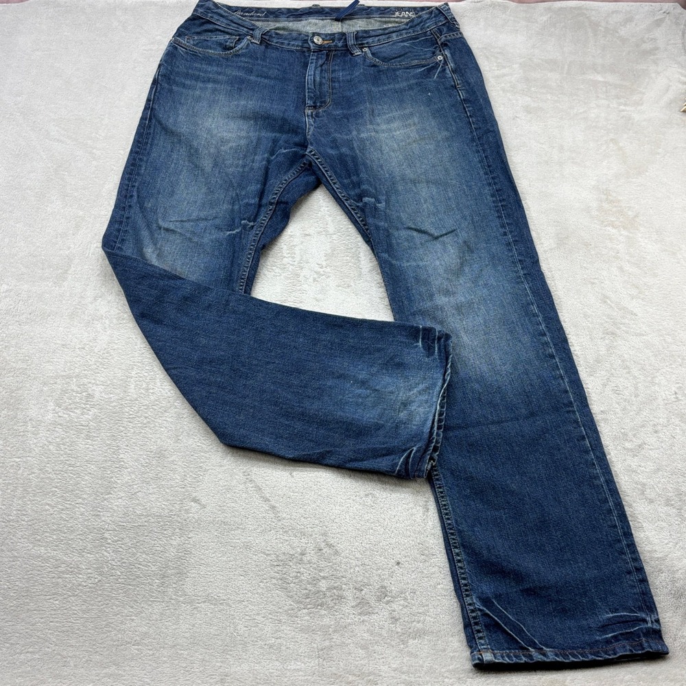 Tommy Bahama Jeans Mens 36x34 Blue Standard Fit Straight Leg 100% Cotton Denim - Picture 1 of 11